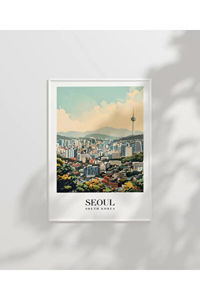VOGLOO Frameless Poster Modern Architecture of Seoul