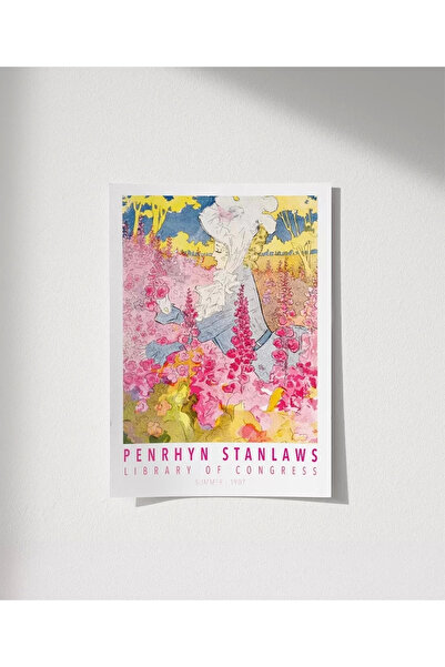 VOGLOO Çerçevesiz Poster Penrhyn Stanlaws Summer