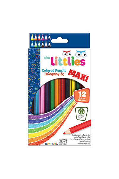 The Littlies Creioane colorate XL 12 culori/set