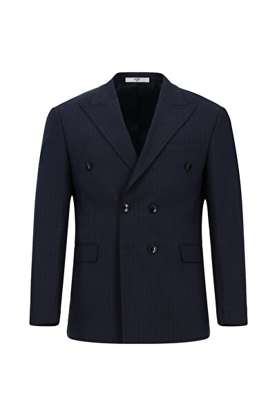 Kiğılı Slim Fit Slim Fit Striped Double-Breasted Suit