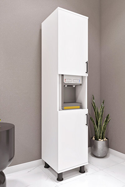 ASES Esl0165 Çok Amaçlı Dolap Sebil Dolabı Mutfak Beyaz