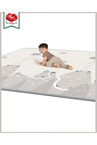 Gootoy سجادة لعب للأطفال، 200×180 سم - قابلة للطي، سميكة للغاية، غير قابلة للانزلاق، مقاومة للماء