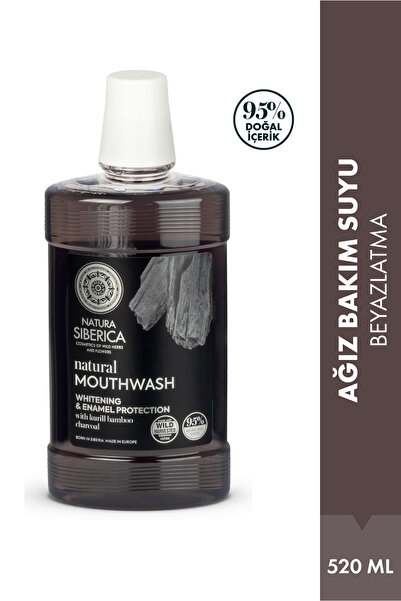Natura Siberica Doğal Ağız Gargarası 520 ml – Beyazlatıcı, diş minesi koruyuc...