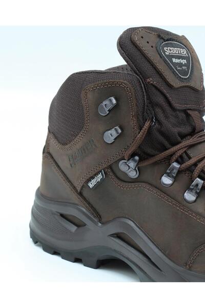 Scooter M 1219 Crazy Dark Brown Αδιάβροχες ανδρικές μπότες εξωτερικού χώρου