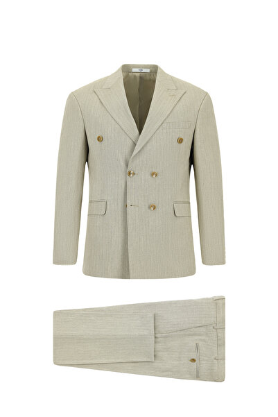 Kiğılı Slim Fit Slim Fit Striped Double-Breasted Suit