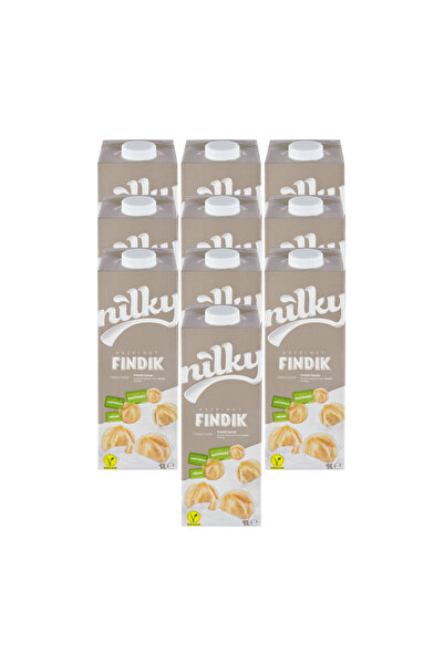 NİLKY Fındık Sütü Glütensiz Bitkisel Bazlı Laktosuz Vegan 10x1 Lt