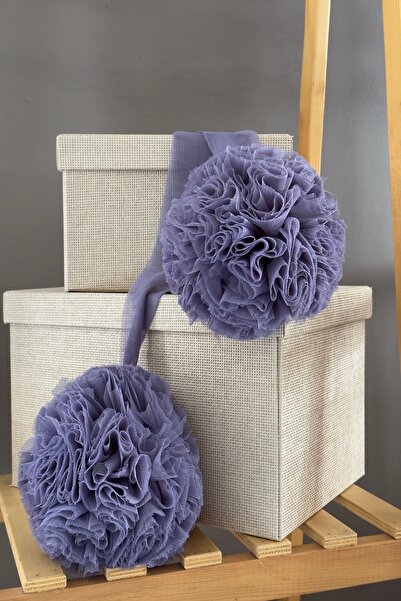 Miniden Accesoriu cu pompon albastru de noapte plasă de țânțari