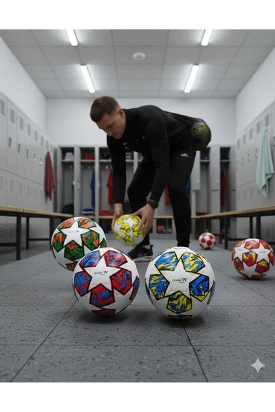 TUMBA'S UEFA ŞAMPİYONLAR LİĞİ DÜNYA KUPASI FUTBOL TOPU PROFESYONEL LAZER YAPI...