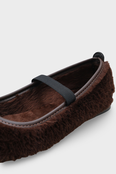 Capone Outfitters Ollie Women's Plush Laced Ballerinas