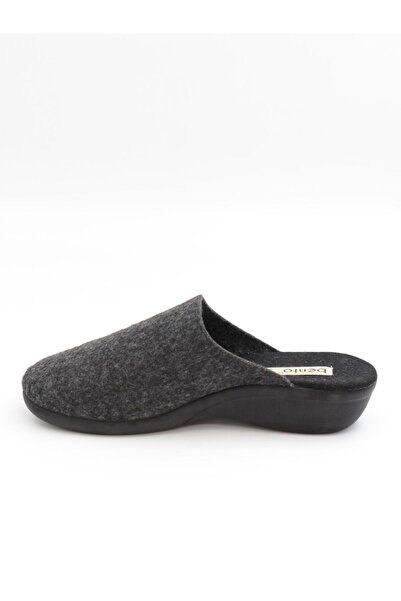 BENTO 3675 Μαύρες χειμερινές ανατομικές γυναικείες παντόφλες κλειστές μπροστά