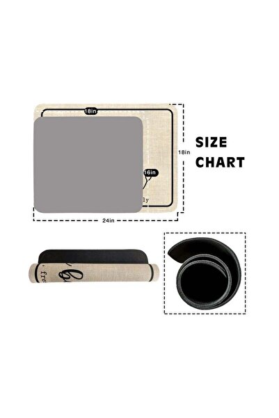 Generic Coffee Bar Mat, Rubber Dish Drying Pad for Kitchen Counter and Home Bar (Beige)