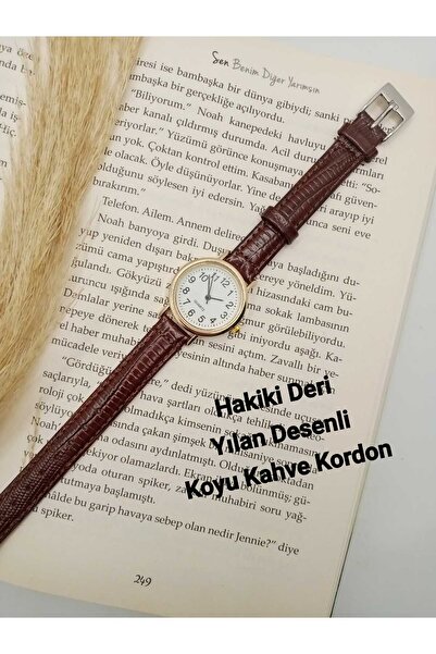 Classy London Model Genuine Leather Brown Color Cord Special Design Women Wri...
