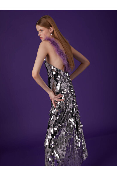 Nocturne Payetli Uzun Elbise