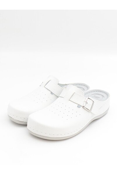 BENTO 32003 Papuci Sabo albi 36-41 anatomici cu față închisă