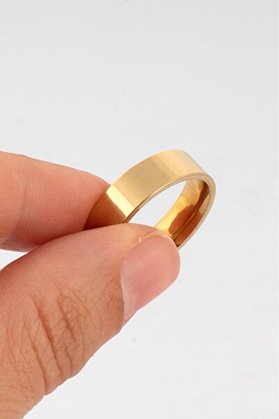 UKHWD SUPPLY 316L Steel Plain Flat Men's Ring Ka1344Al