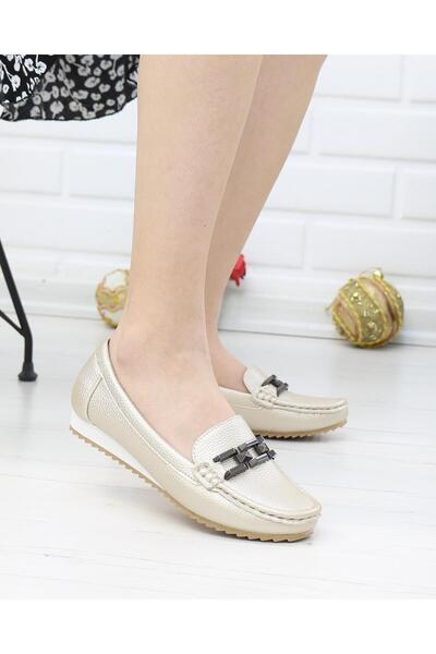 Nesil Shoes Neyna 461123 Zlatne Anatomski Dnevne ženske cipele za hodanje