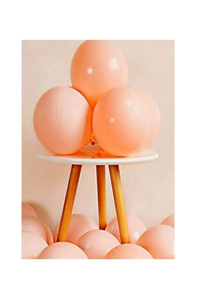 Deniz Party Store Macaron Balloon 12" Inch Salmon Color 10 Pieces