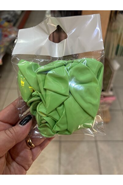 Deniz Party Store Macaron Balloon 12" Inch Green Color 10 Pieces