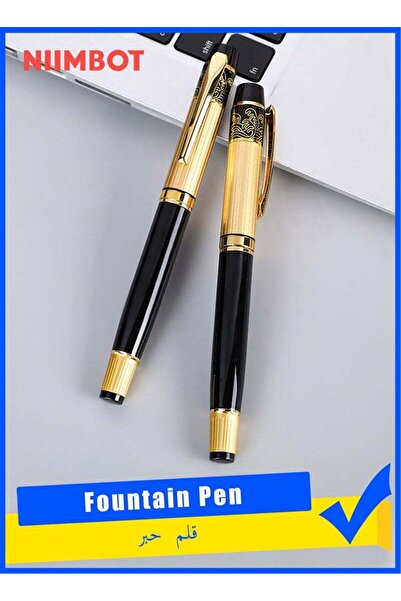 NiiMbot Fountain Pen, Black and Gold Business Executive Gift Set for Men and ...