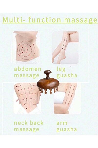 KHAJUL Scalp Massage Comb Set, 3-Piece Wooden Sandalwood Tools for Hair Growth Stimulator