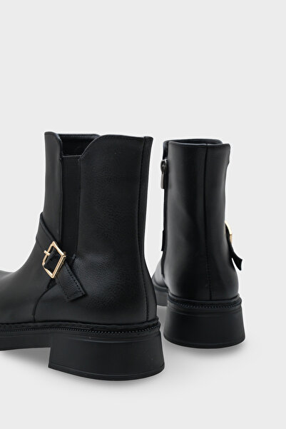 Capone Outfitters Daria Yandan Fermuarlı Tokalı Lastikli Kadın Bot