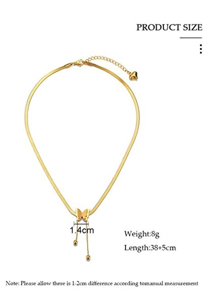Generic Elegant Gold Color Round Pendant Necklace Clavicle Chain for Women Jewelry Wedding Gift