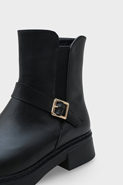 Capone Outfitters Daria Yandan Fermuarlı Tokalı Lastikli Kadın Bot