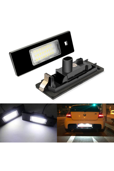 Choice 6000K 2pcs For BMW LED License Number Plate Lamp 1 Series E81 E87 E63 E64 M6 E85 E86 Z4 F12 F13 F20