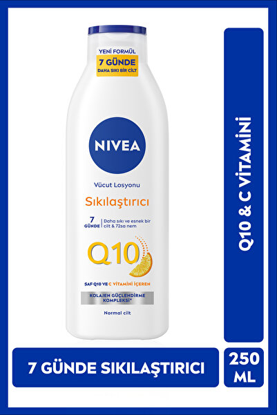 NIVEA Q10 Sıkılaştırıcı C Vitamini Vücut Losyonu 250ml ve Nemlendirici Kiraz Çiçeği Vücut Losyonu 400ml
