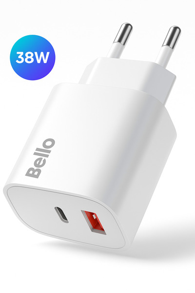 Tech&bello accessories Bello 38w Type-c Usb Şarj Cihaz Bl-3500 Modeli Qc-pd T...