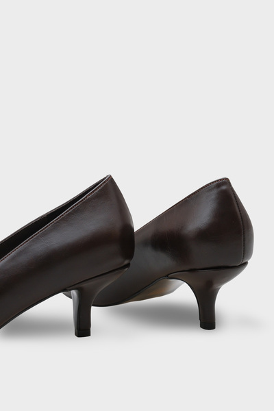 Capone Outfitters Veronica Mid-Heeled Pointed Toe Genuine Leather Lining Women's Stiletto