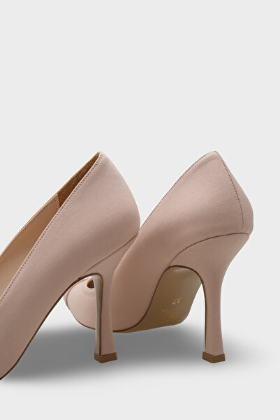 Capone Outfitters Karyl High Heels with Stone Buckle Satin Stylish Stiletto