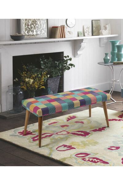 ZEEN CONCEPT Retro Bench Gökkuşağı Desenli