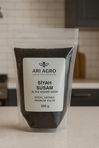 ARI AGRO Siyah Susam 500 g – Doğal & Katkısız, Premium Kalite