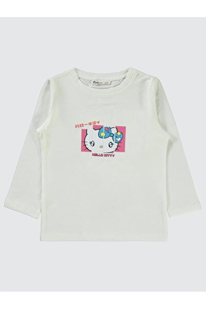 Civil Girls Hello Kitty Sanrio Hello Kitty 2-5 години Суитшърт - Екру 3-4 години