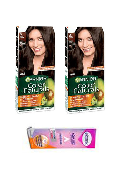 Garnier Koyu Kahve Color Naturals Set Boya 3 2 Adet
