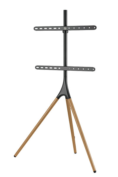 NPO حامل تلفزيون خشبي متوافق مع معيار VESA مقاس 45-65 بوصة طراز STD1246F 360 ° حامل تلفزيون محمول قابل للدوران