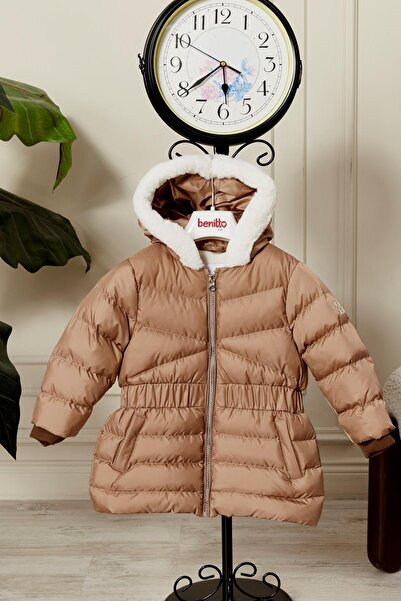 Benittokids Baby Girl Hooded Winter Coat 51333