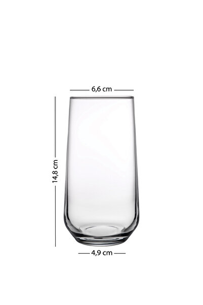 Rakle New Iconic 4'lü Meşrubat Bardağı Seti Füme 470 cc