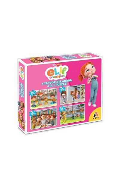 ADEL OYUNCAK Elif ve Arkadaşları Puzzle 4'lü