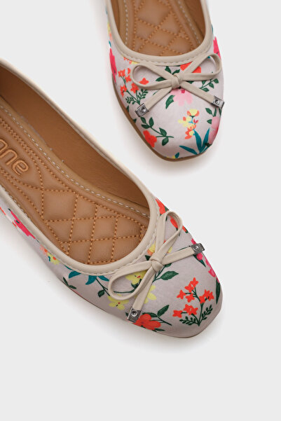 Capone Outfitters Hana Trend Satin Floral Women's Ballerinas