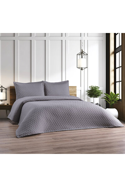 VELORAHOME Liora Single Bedspread - Stone Gray