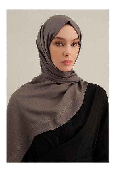 Armine Шаль з бавовняного шовку з логотипом і бордюром 1