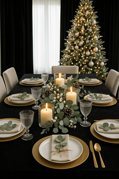 Demor Home Velvet Textured Panther Black Carefree Tablecloth