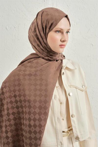 Armine Elegance Silk Cotton Checker Shawl