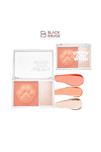 Black Rouge Pastel Tonlu Krem Yapıda 3 Renkli Balm Allık & Aydınlatıcı Palet ...