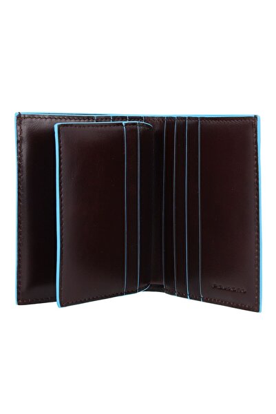 PIQUADRO Blue Square, Leather card holder, PP1518B2, Brown, Unisex