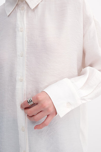 Addax Oversize košile s rozparky na bocích G8128-H8ASN75