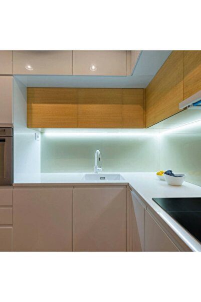 AmberLED Şerit Led 2.5 Metre Beyaz Tak Çalıştır Adaptör Dahil | Tezgah, Dolap, Mutfak Aydınlatma