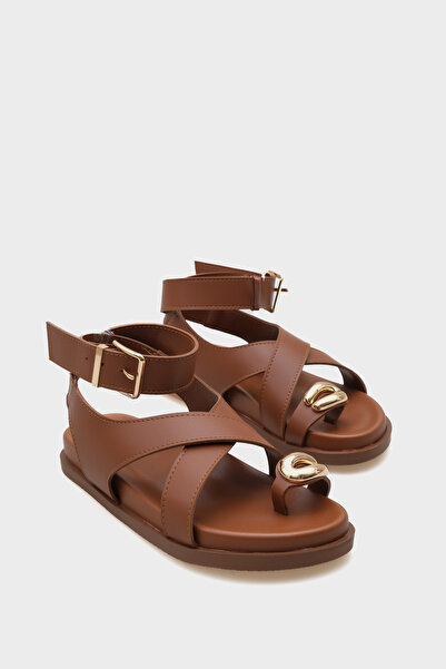 Capone Outfitters Maribel Flip Flop Ankle Strap Flat Heel Women's Sandals